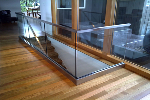 Tempered glass railings