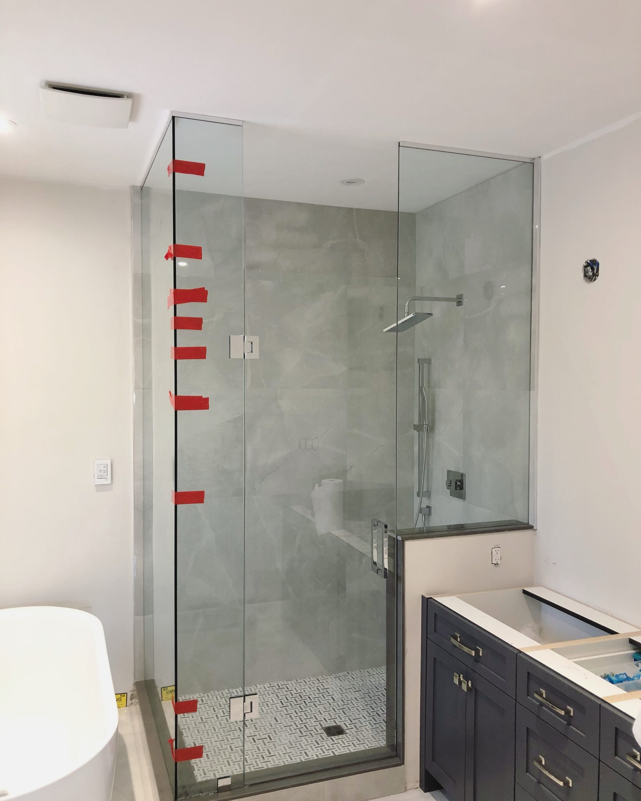 Custom Corner Shower Glass Enclosures Shower Lagoon