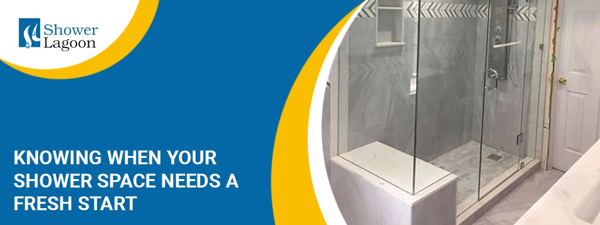 corner glass shower