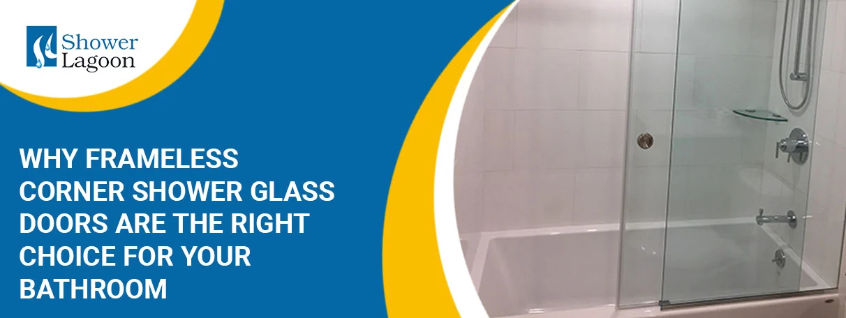 frameless glass corner shower