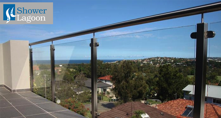 Framed glass railings