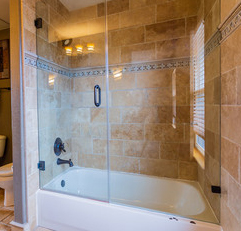Custom Bathtub Glass Enclosures In, Seamless Bathtub Enclosures