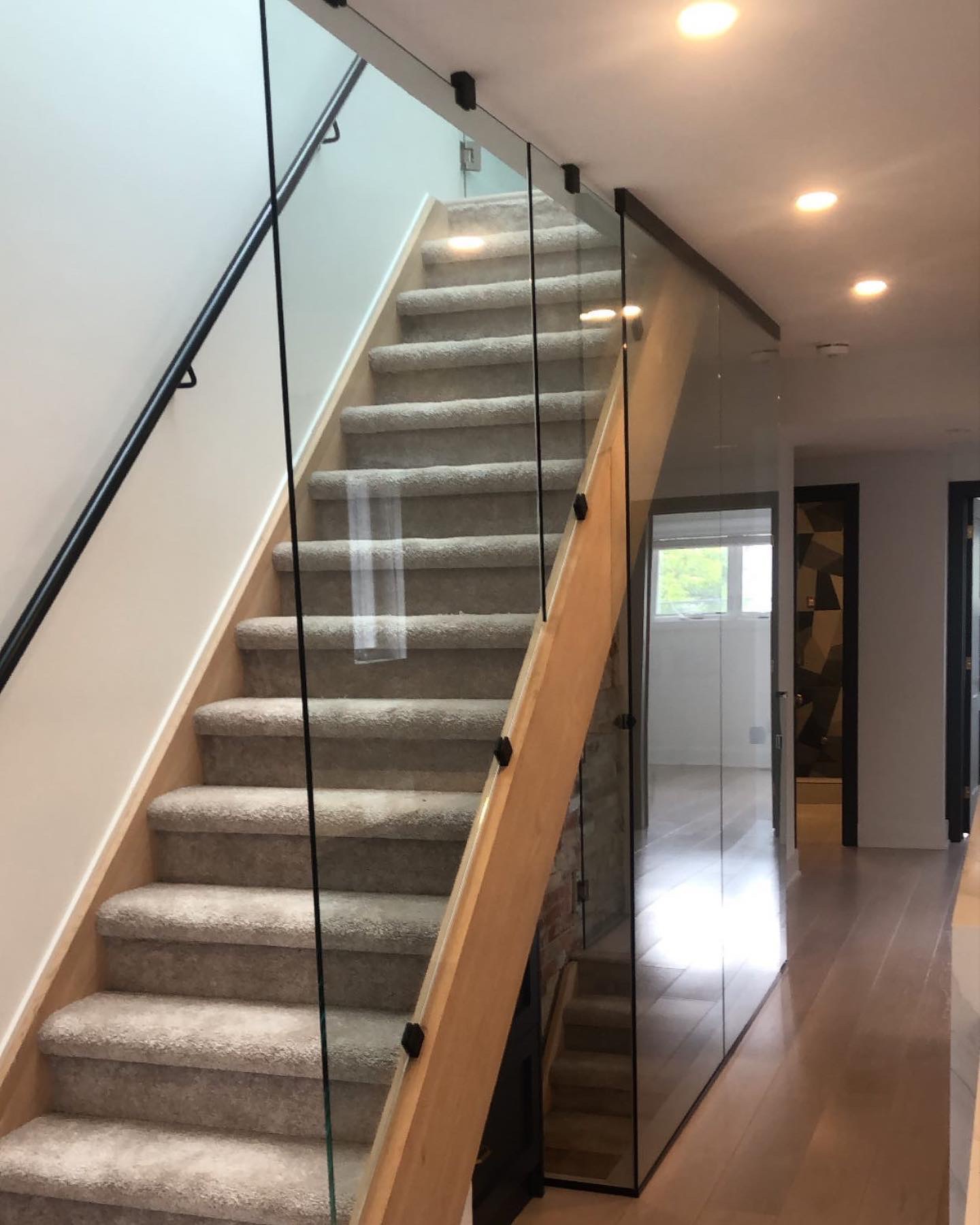 Glass Stair Railings in Toronto Shower Lagoon
